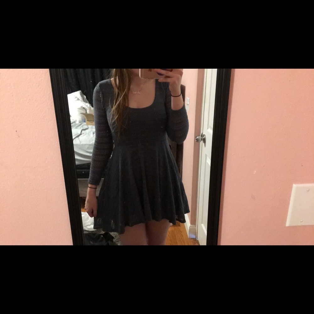 Grey flowy kimchi blue dress